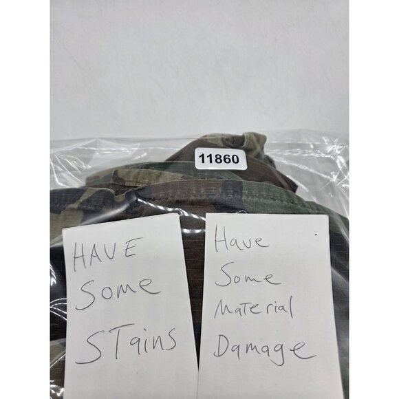 Vintage US Army Jacket Mens Medium Short Woodland Camo Military Coat 80s 90s - Picture 7 of 7